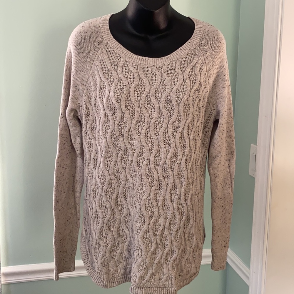 Sonoma speckled beige sweater Size Large